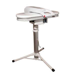 Steam Press White with Telescopic Height-Adjustable Press Stand