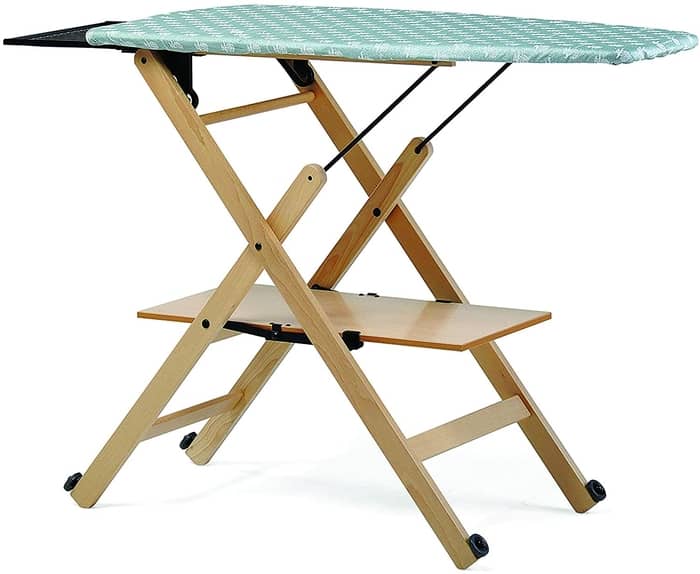typical wooden ironing board