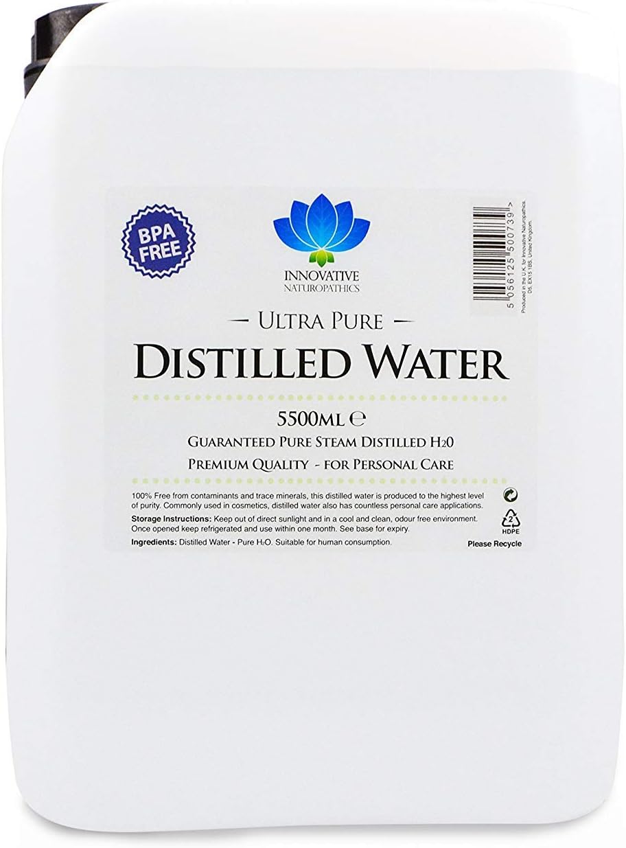 Distilled Water - 5.5 Litres - Ultra Pure Water